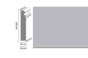 Плинтус Плинтус Dollken Cubu Flex life Hamburg Style 100 W199 Серебряный фото  | FLOORDEALER